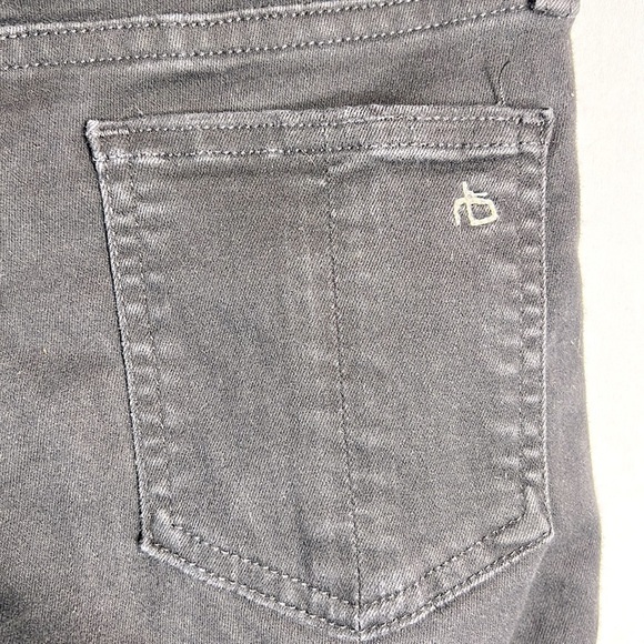 Rag & Bone Black Raw Hem Skinny Ankle Jeans size 24 - Picture 5 of 10